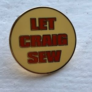 Let Craig Sew Enamel Pin